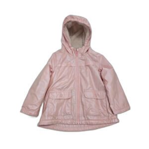 Carter's Shimmer Jacket Girls 5T Pink Hooded Zip Front Pockets